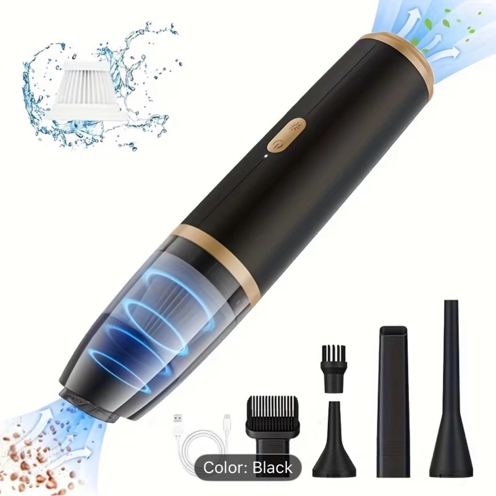 Cordless Handheld Black Vacuum Cleaner